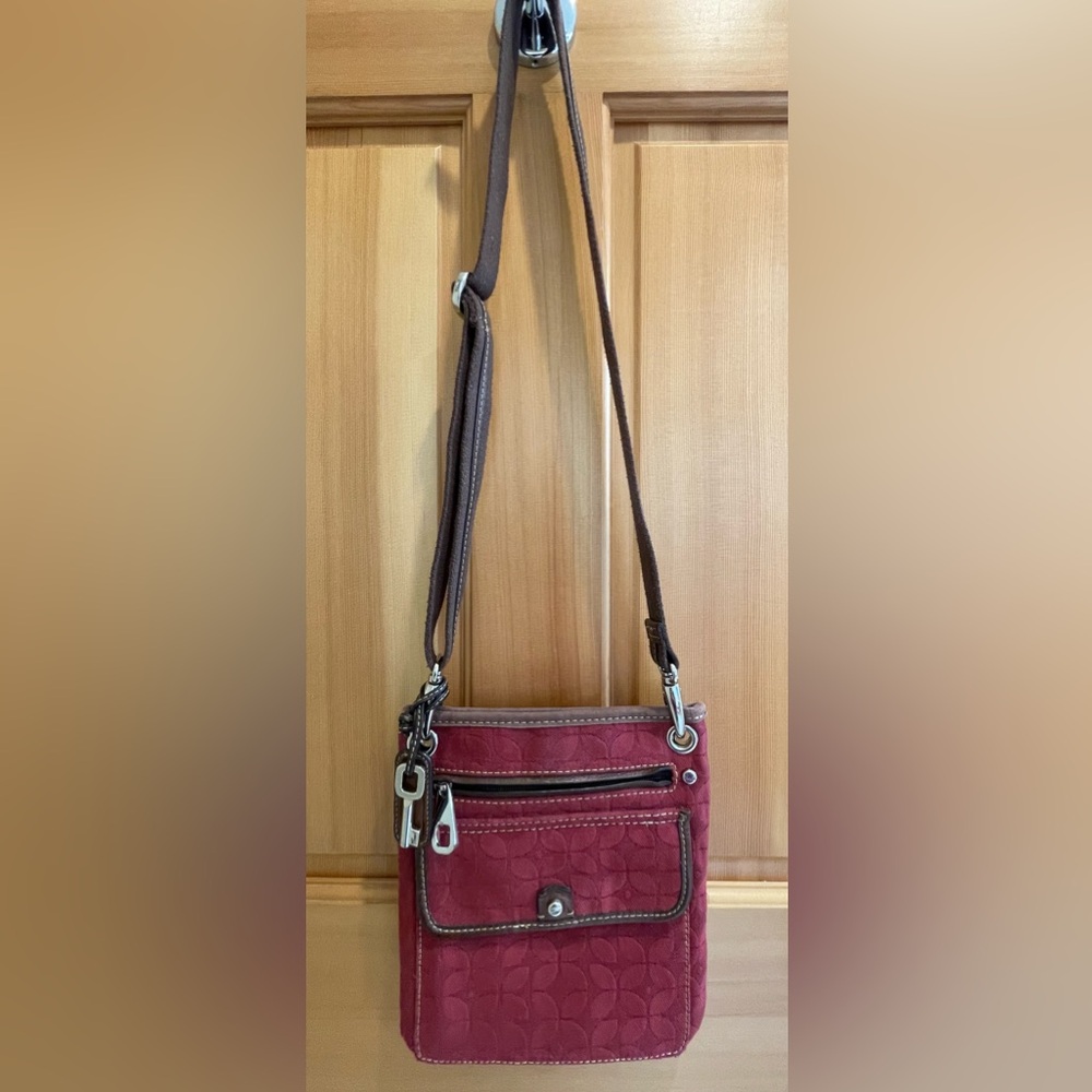 Fossil Monogram Canvas Small Crossbody Bag - image 3